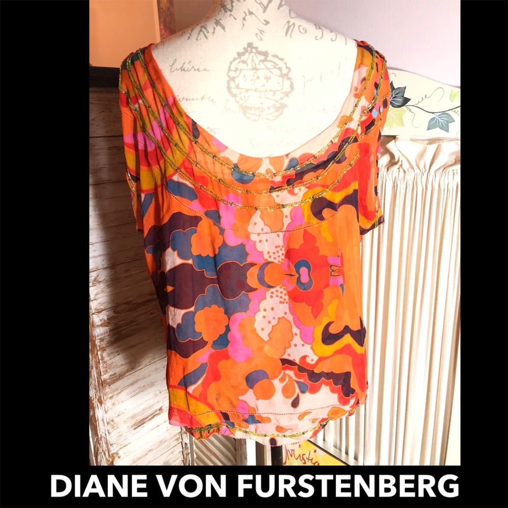 SALE🎉-M/L-DIANE VON FURSTENBERG HALTER/OVERTOP